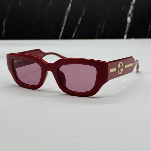 NEW GUCCI GG1558SK 005 BURGUNDY WOMEN SUNGLASSES main image 7